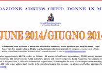 Notiziario: June 2014, news from the music world